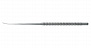 Микродиссектор изогнутый, 2,5 мм, сталь, общ. длина 185 мм