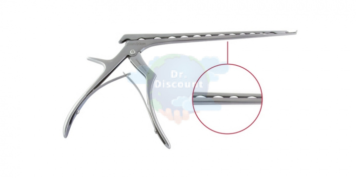Кусачки ламинэктомические Kerrison, вверх 40 град., с выталкивателем, Clean wave, деликатный, 4 мм, ширина раскрытия 10 мм, длина 23 см