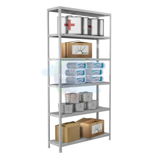 Стеллаж медицинский СТМ MS 220/100Х30 (6 ПОЛОК)