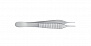 Пинцет хирургический Adson, 1x2-зубый, прямой, длина 12 см