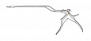 Байонетный нейрохирургические кусачки Kerrison из 2 частей, 23 см, 3 мм