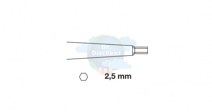 Отвертка гексагональная, с пластиковой рукояткой, длина 25 см. Диаметр на выбор.