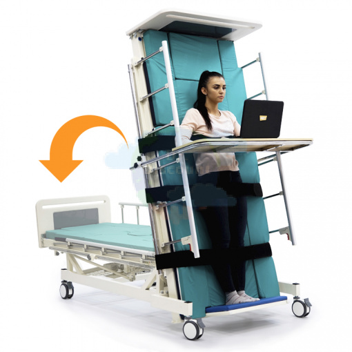 MET LIFT UP  Электрическая четырёхсекционная кровать-вертикализатор с функцией переворачивания и туалетом