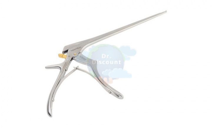 Выкусыватель ляминэктомический Kerrison, разборный, 40 град. вверх, с выталкивателем, деликатный 3 мм, ширина раскрытия 10 мм, длина 18 см